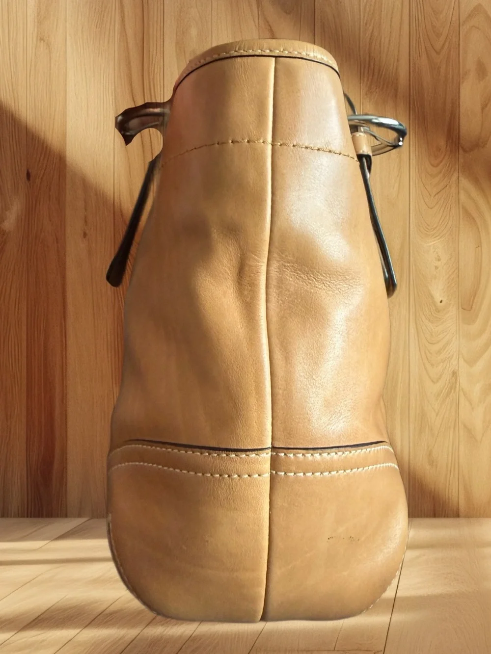 Coach Vintage Soho Glove Tanned Leather Tote Shoulder Bag Camel Tan 9544